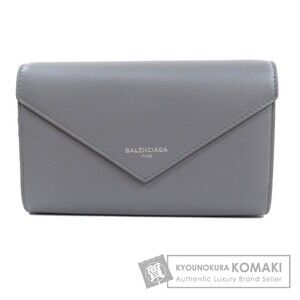 Balenciaga Paper Money Zip Around Long Wallet Calfskin Leather